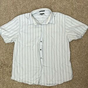 Striped Short Sleeve Button-Up Shirt